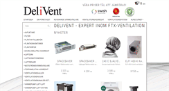 Desktop Screenshot of delivent.se