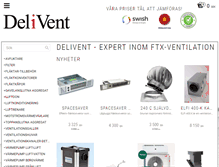Tablet Screenshot of delivent.se